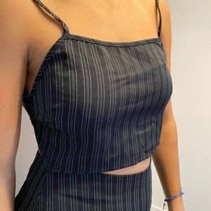 Casual working set striped green and black